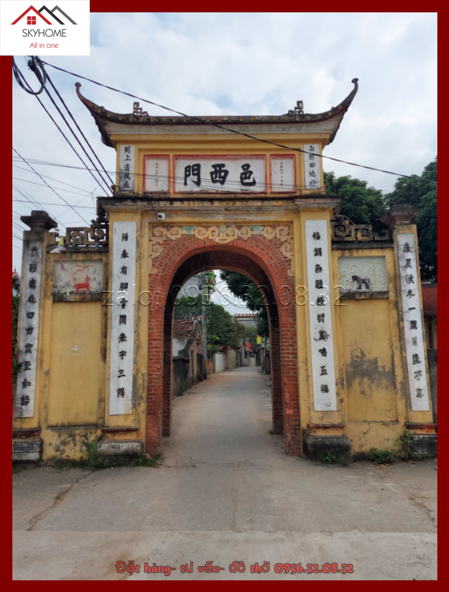 Hoành phi cổng chữ Ấp tây môn